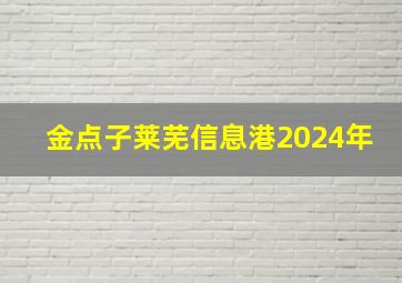 金点子莱芜信息港2024年