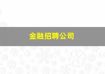 金融招聘公司