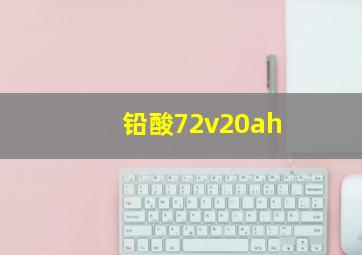 铅酸72v20ah