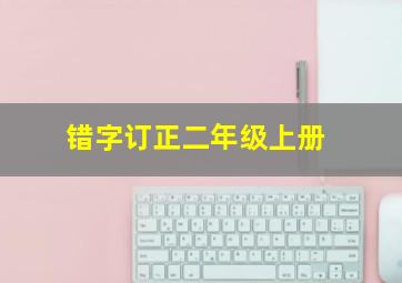 错字订正二年级上册