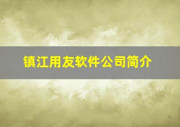 镇江用友软件公司简介