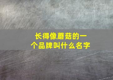 长得像蘑菇的一个品牌叫什么名字