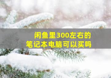 闲鱼里300左右的笔记本电脑可以买吗