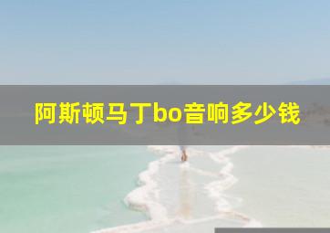 阿斯顿马丁bo音响多少钱