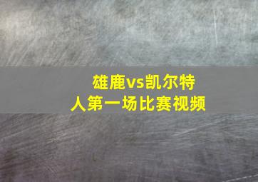 雄鹿vs凯尔特人第一场比赛视频