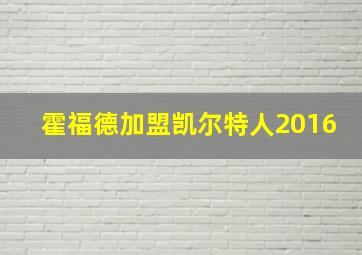 霍福德加盟凯尔特人2016