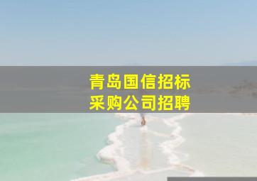 青岛国信招标采购公司招聘