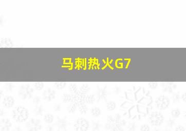 马刺热火G7