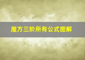 魔方三阶所有公式图解