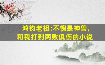 鸿钧老祖:不愧是神兽,和我打到两败俱伤的小说