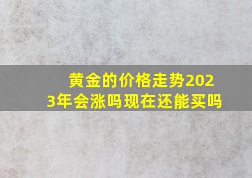 黄金的价格走势2023年会涨吗现在还能买吗