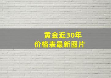 黄金近30年价格表最新图片