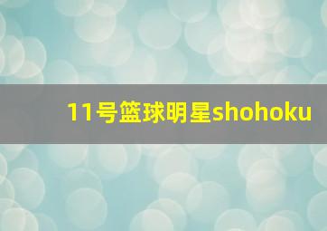 11号篮球明星shohoku