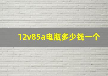 12v85a电瓶多少钱一个