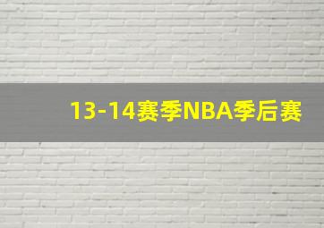 13-14赛季NBA季后赛