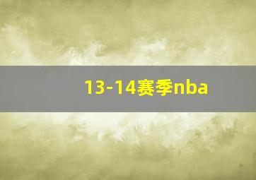 13-14赛季nba