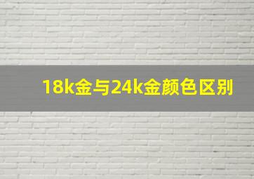 18k金与24k金颜色区别