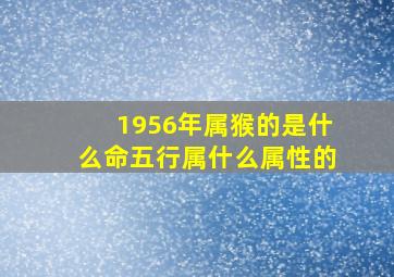 1956年属猴的是什么命五行属什么属性的