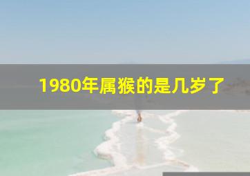 1980年属猴的是几岁了