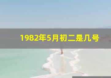 1982年5月初二是几号