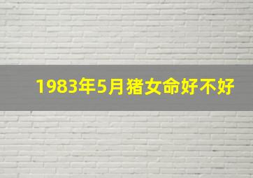 1983年5月猪女命好不好