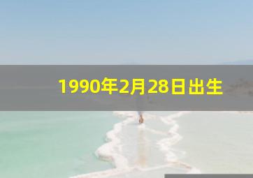 1990年2月28日出生