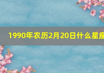 1990年农历2月20日什么星座