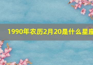 1990年农历2月20是什么星座