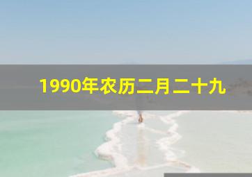 1990年农历二月二十九