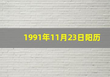 1991年11月23日阳历