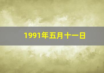 1991年五月十一日