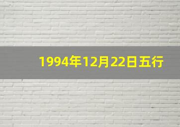 1994年12月22日五行