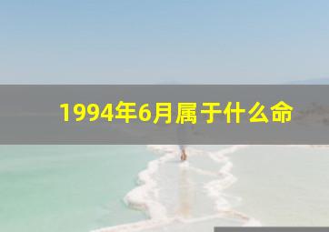 1994年6月属于什么命