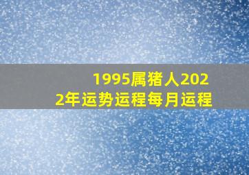 1995属猪人2022年运势运程每月运程