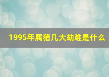 1995年属猪几大劫难是什么