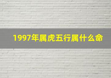 1997年属虎五行属什么命