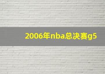 2006年nba总决赛g5