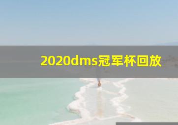 2020dms冠军杯回放