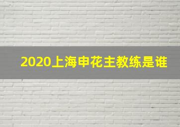 2020上海申花主教练是谁