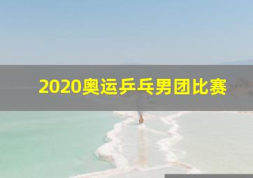 2020奥运乒乓男团比赛