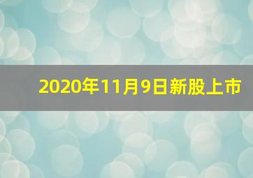 2020年11月9日新股上市