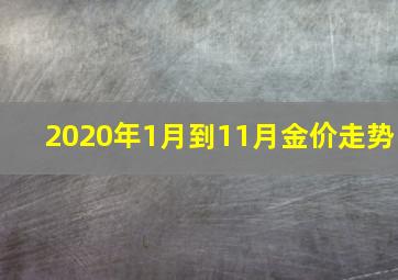 2020年1月到11月金价走势