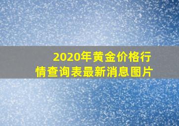 2020年黄金价格行情查询表最新消息图片