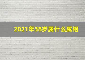 2021年38岁属什么属相