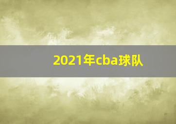 2021年cba球队