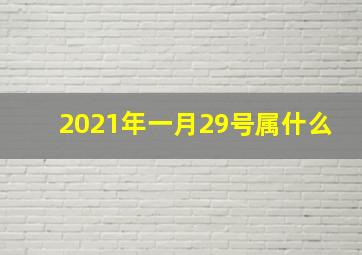 2021年一月29号属什么