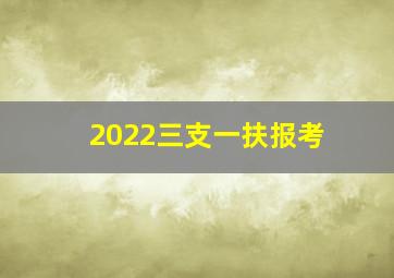 2022三支一扶报考