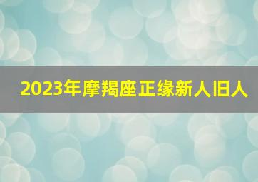 2023年摩羯座正缘新人旧人