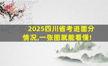 2025四川省考进面分情况,一张图就能看懂!