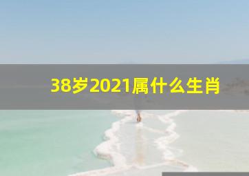 38岁2021属什么生肖